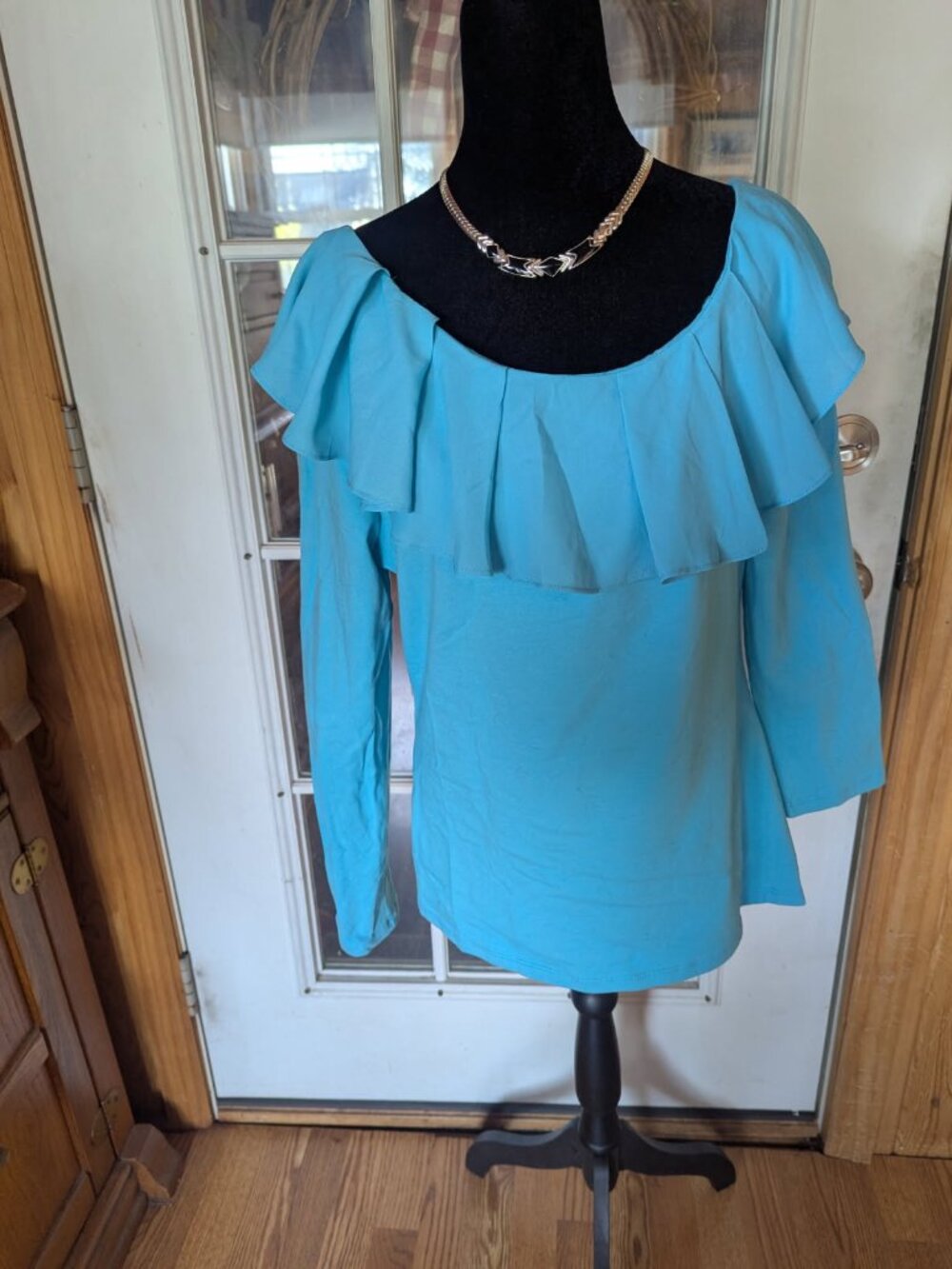 Blouse Gorgeous Turquoise Boston Proper size large
